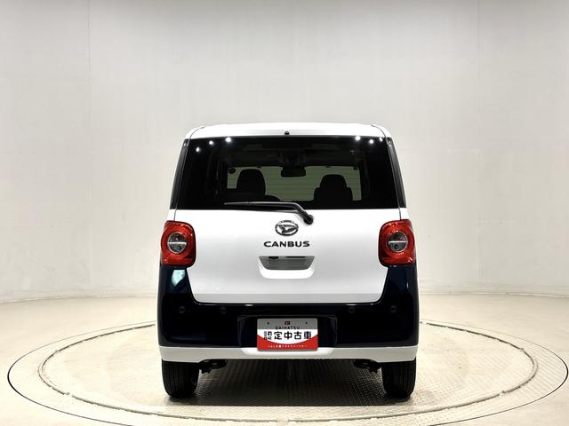ムーヴキャンバスストライプスGターボ 両側電動スライドドア バックカメラ付オートホールド機能付き電動パーキングブレーキ SRSサイドエアバッグ 前席シートヒーター LEDヘッドライト LEDフォグランプ オートライト オートハイビーム オーディオ操作用ステアリングスイッチ(広島県)の中古車