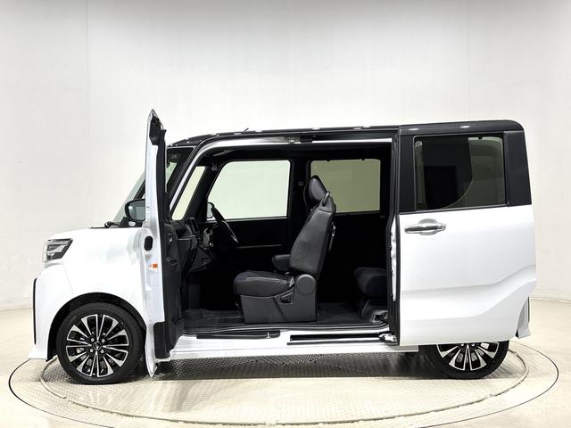 タントカスタムＲＳ　令和７年式　未走行車　保証継承ＬＥＤオートライト　パワースライドドアウェルカムオープン機能　電動パーキングブレーキ　運転席助手席シートヒーター　アルミホイール　キーフリーシステム　　オート電動格納式ドアミラー（広島県）の中古車