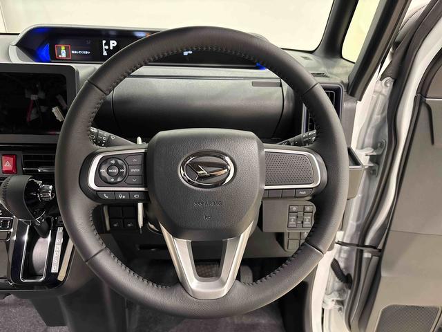 タントカスタムＲＳ　令和７年式　未走行車　保証継承ＬＥＤオートライト　パワースライドドアウェルカムオープン機能　電動パーキングブレーキ　運転席助手席シートヒーター　アルミホイール　キーフリーシステム　　オート電動格納式ドアミラー（広島県）の中古車