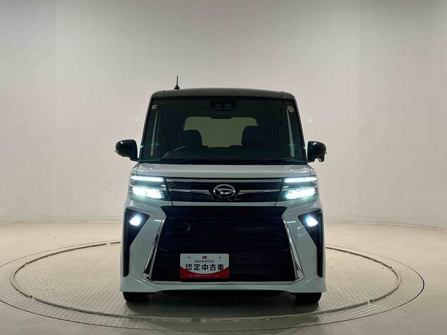 タントカスタムＲＳ　令和７年式　未走行車　保証継承ＬＥＤオートライト　パワースライドドアウェルカムオープン機能　電動パーキングブレーキ　運転席助手席シートヒーター　アルミホイール　キーフリーシステム　　オート電動格納式ドアミラー（広島県）の中古車