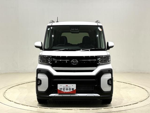 タントファンクロスターボ　後席両側パワースライドドア　キーフリーバックモニター　オートエアコン　電動パーキングブレーキ　運転席・助手席シートヒーター　オートエアコン　サイドエアバッグ　ＬＥＤヘッドライト・フォグランプ　純正１５インチアルミホイール（広島県）の中古車