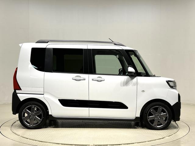 タントファンクロスターボ　後席両側パワースライドドア　キーフリーバックモニター　オートエアコン　電動パーキングブレーキ　運転席・助手席シートヒーター　オートエアコン　サイドエアバッグ　ＬＥＤヘッドライト・フォグランプ　純正１５インチアルミホイール（広島県）の中古車