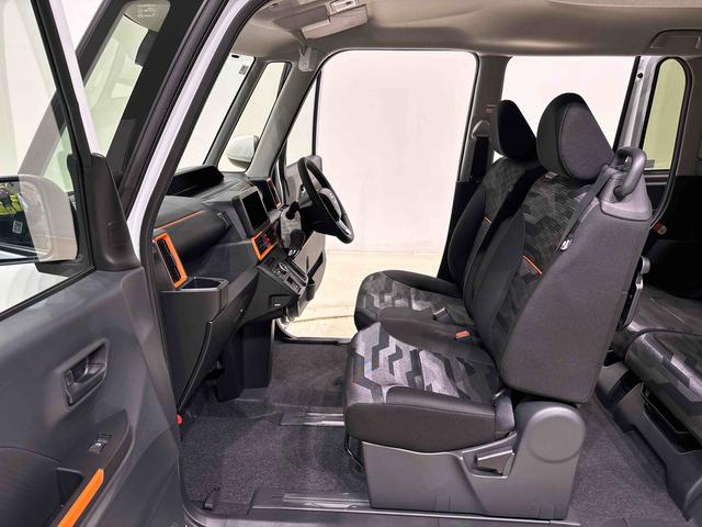 タントファンクロスターボ　後席両側パワースライドドア　キーフリーバックモニター　オートエアコン　電動パーキングブレーキ　運転席・助手席シートヒーター　オートエアコン　サイドエアバッグ　ＬＥＤヘッドライト・フォグランプ　純正１５インチアルミホイール（広島県）の中古車