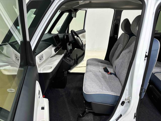 ムーヴキャンバスストライプスＧ　２トーンカラー　バックカメラ付ＬＥＤオートライト・フォグランプ　電動パーキングブレーキ　プッシュボタンスタート　セキュリティアラーム　バックカメラ　両側パワースライドドアウエルカムオープン機能　オート電動格納式ドアミラー（広島県）の中古車