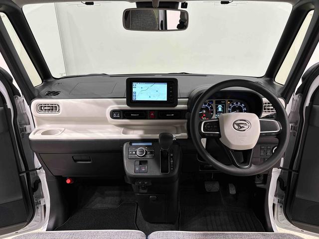 ムーヴキャンバスストライプスＧナビ　バックモニター　ＥＴＣ　ＬＥＤオートライト・フォグランプ　電動パーキングブレーキ　プッシュボタンスタート　セキュリティアラーム　両側パワースライドドアウエルカム　オート電動格納式ドアミラー（広島県）の中古車