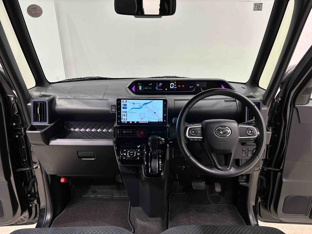 タントカスタムRSスタイルセレクションナビ パノラマ ETC ドラレコ LEDオートライト パワースライドドア 電動パーキングブレーキ 運転席助手席シートヒーター アルミホイール キーフリーシステム オート電動格納式ドアミラー(広島県)の中古車