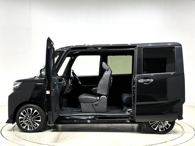 タントカスタムRSLEDオートライト パワースライドドアウェルカムオープン機能 電動パーキングブレーキ 運転席助手席シートヒーター アルミホイール キーフリーシステム オート電動格納式ドアミラー(広島県)の中古車