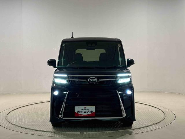 タントカスタムRSLEDオートライト パワースライドドアウェルカムオープン機能 電動パーキングブレーキ 運転席助手席シートヒーター アルミホイール キーフリーシステム オート電動格納式ドアミラー(広島県)の中古車