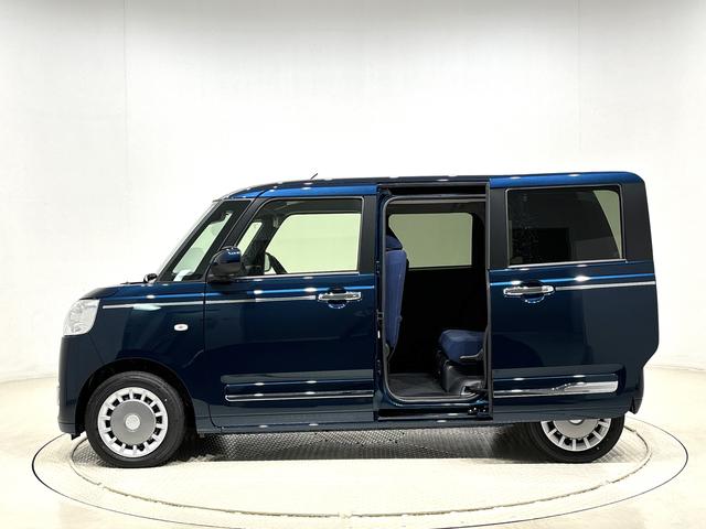 ムーヴキャンバスセオリーＧ　バックモニター対応カメラ　シートヒーターＬＥＤオートライト・フォグランプ　電動パーキングブレーキ　プッシュボタンスタート　セキュリティアラーム　バックカメラ　両側パワースライドドアウエルカムオープン機能　オート電動格納式ドアミラー（広島県）の中古車