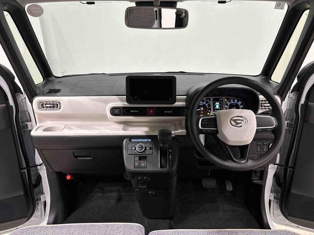 ムーヴキャンバスストライプスＧ　バックモニター対応カメラ　シートヒーターＬＥＤオートライト・フォグランプ　電動パーキングブレーキ　プッシュボタンスタート　セキュリティアラーム　バックカメラ　両側パワースライドドアウエルカムオープン機能　オート電動格納式ドアミラー（広島県）の中古車