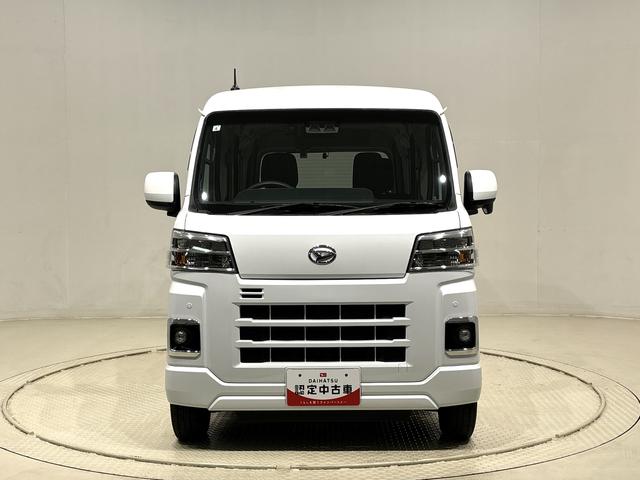 ハイゼットカーゴクルーズ ナビゲーション ETC ドライブレコーダーLEDヘッドランプ 電動格納式カラードドアミラー トップシェイドガラス プッシュボタンスタート フルホイールキャップ コーナーセンサー(広島県)の中古車