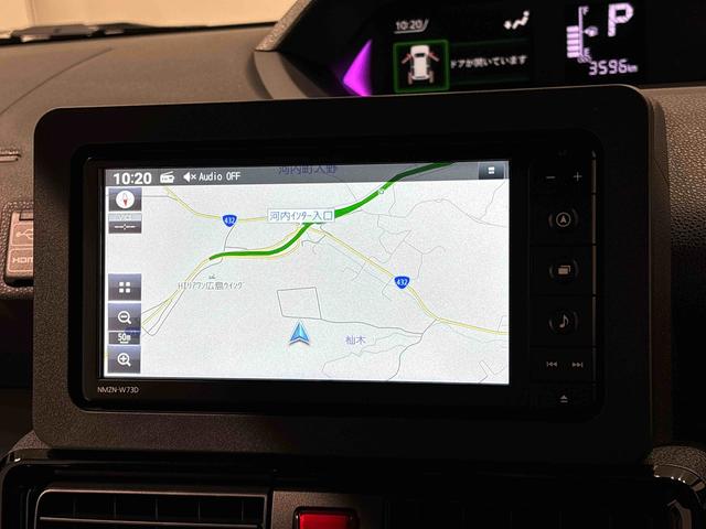 タントカスタムＲＳナビ　バックカメラ　ドラレコ　ＥＴＣ　ＬＥＤオートライト　パワースライドドア　電動パーキングブレーキ　運転席助手席シートヒーター　アルミホイール　キーフリーシステム　　オート電動格納式ドアミラー（広島県）の中古車