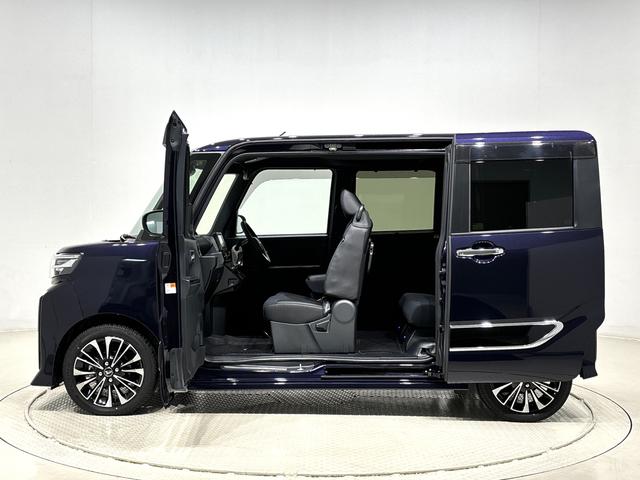 タントカスタムＲＳナビ　バックカメラ　ドラレコ　ＥＴＣ　ＬＥＤオートライト　パワースライドドア　電動パーキングブレーキ　運転席助手席シートヒーター　アルミホイール　キーフリーシステム　　オート電動格納式ドアミラー（広島県）の中古車