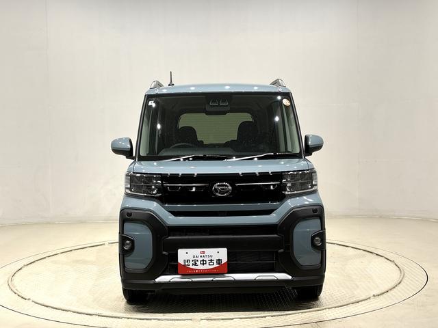 タントファンクロスターボ　バックモニター対応カメラ　シートヒーターＬＥＤオートライト　パワースライドドアウェルカムオープン機能　電動パーキングブレーキ　運転席助手席シートヒーター　アルミホイール　キーフリーシステム　　オート電動格納式ドアミラー（広島県）の中古車