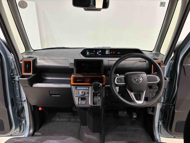 タントファンクロスターボ　バックモニター対応カメラ　シートヒーターＬＥＤオートライト　パワースライドドアウェルカムオープン機能　電動パーキングブレーキ　運転席助手席シートヒーター　アルミホイール　キーフリーシステム　　オート電動格納式ドアミラー（広島県）の中古車