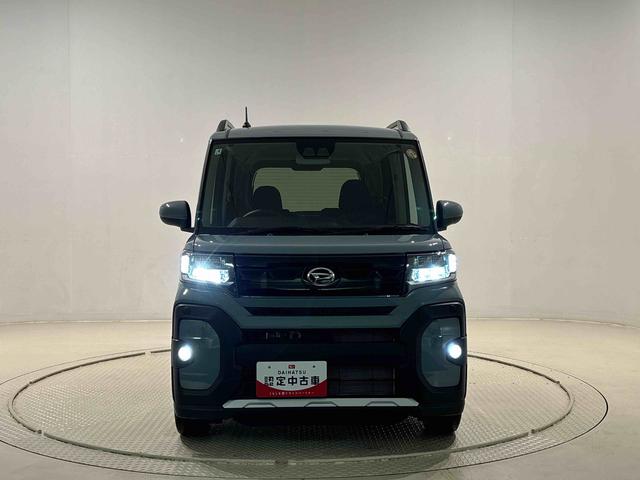 タントファンクロスターボ　バックモニター対応カメラ　シートヒーターＬＥＤオートライト　パワースライドドアウェルカムオープン機能　電動パーキングブレーキ　運転席助手席シートヒーター　アルミホイール　キーフリーシステム　　オート電動格納式ドアミラー（広島県）の中古車