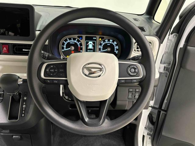 ムーヴキャンバスストライプスＧターボＬＥＤオートライト・フォグランプ　電動パーキングブレーキ　プッシュボタンスタート　セキュリティアラーム　バックカメラ　両側パワースライドドアウエルカムオープン機能　オート電動格納式ドアミラー（広島県）の中古車