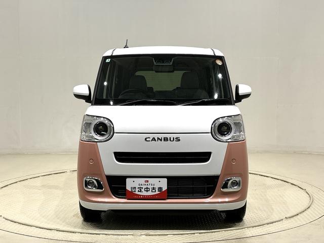 ムーヴキャンバスストライプスＧ　バックモニター　両側シートヒーターＬＥＤオートライト・フォグランプ　電動パーキングブレーキ　プッシュボタンスタート　セキュリティアラーム　バックカメラ　両側パワースライドドアウエルカムオープン機能　オート電動格納式ドアミラー（広島県）の中古車