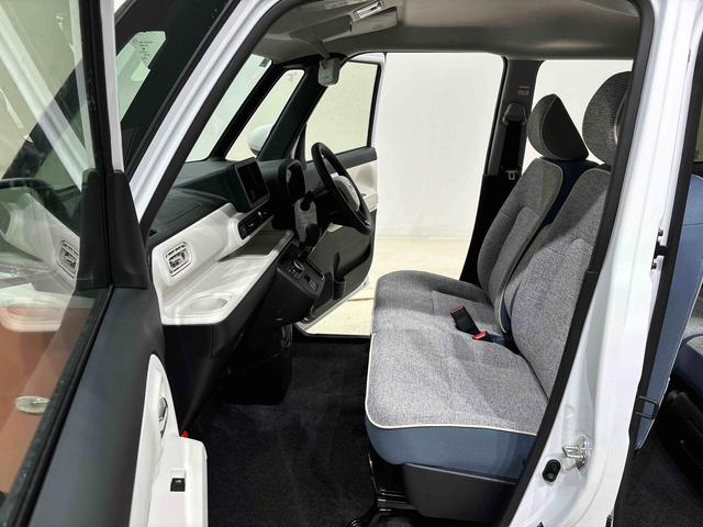 ムーヴキャンバスストライプスＧ　バックモニター　両側シートヒーターＬＥＤオートライト・フォグランプ　電動パーキングブレーキ　プッシュボタンスタート　セキュリティアラーム　バックカメラ　両側パワースライドドアウエルカムオープン機能　オート電動格納式ドアミラー（広島県）の中古車