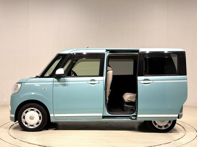 ムーヴキャンバスGホワイトアクセントリミテッド SAIII ナビ ドラレコLEDヘッドランプ・フォグランプ 置き楽ボックス オートライト プッシュボタンスタート セキュリティアラーム パノラマモニター対応カメラ 両側パワースライドドア(広島県)の中古車