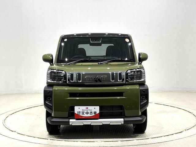 タフトＧターボ　クロムベンチャースカイフィールトップ　クロムパック　メッキパック　シルバーアンダーガーニッシュ　インテリアアクセント　ＬＥＤオートハイビーム＆フォグランプ　電動パーキングブレーキ　バックカメラ　アルミホイール（広島県）の中古車