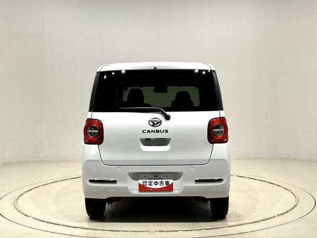 ムーヴキャンバスセオリーＧターボＬＥＤオートライト・フォグランプ　電動パーキングブレーキ　プッシュボタンスタート　セキュリティアラーム　バックカメラ　両側パワースライドドアウエルカムオープン機能　オート電動格納式ドアミラー（広島県）の中古車