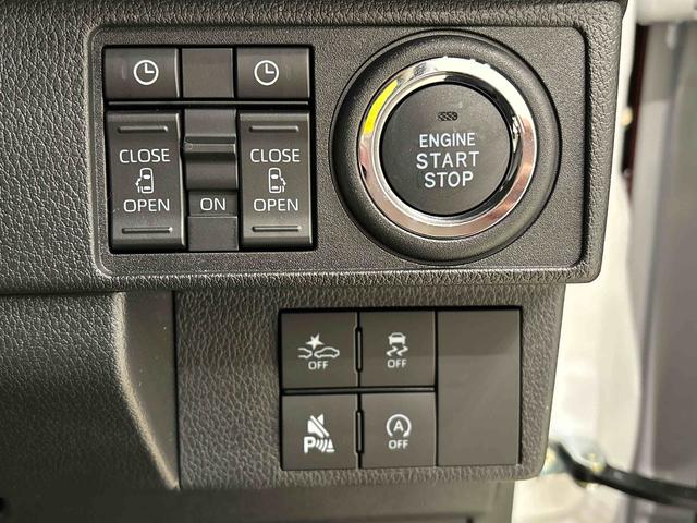 ムーヴキャンバスストライプスG バックモニター対応カメラ シートヒーターLEDオートライト・フォグランプ 電動パーキングブレーキ プッシュボタンスタート セキュリティアラーム バックカメラ 両側パワースライドドアウエルカムオープン機能 オート電動格納式ドアミラー(広島県)の中古車