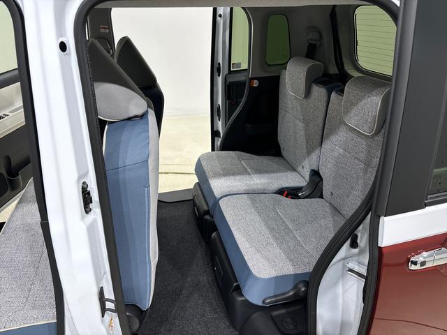 ムーヴキャンバスストライプスG バックモニター対応カメラ シートヒーターLEDオートライト・フォグランプ 電動パーキングブレーキ プッシュボタンスタート セキュリティアラーム バックカメラ 両側パワースライドドアウエルカムオープン機能 オート電動格納式ドアミラー(広島県)の中古車