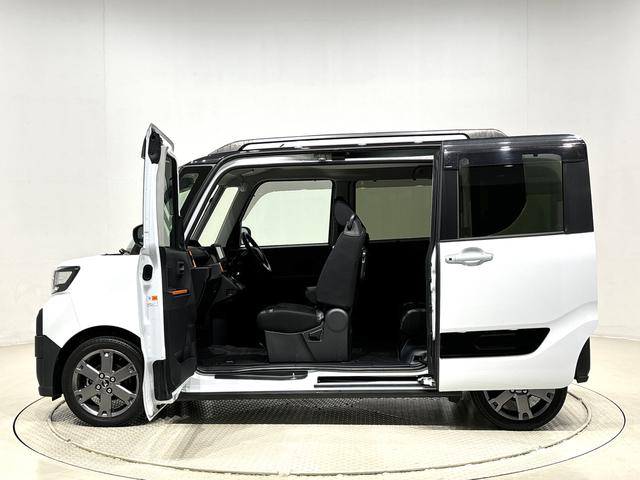 タントファンクロスターボ　ナビゲーション　ドラレコ　ＥＴＣＬＥＤオートライト　パワースライドドアウェルカムオープン機能　電動パーキングブレーキ　運転席助手席シートヒーター　アルミホイール　キーフリーシステム　　オート電動格納式ドアミラー（広島県）の中古車