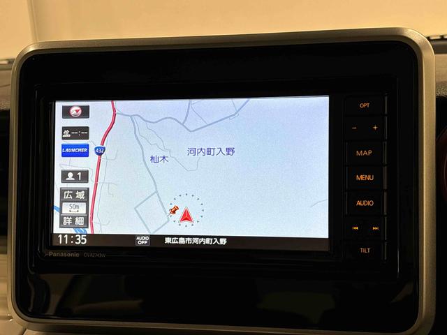 スペーシアハイブリッドＸ　ナビ・全方位カメラ・ドラレコ・ＥＴＣナビ・全方位カメラ・ＥＴＣ・ドライブレコーダー・両側電動スライドドア・オートエアコン・オートライト・パワーウィンドウ・後席サンシェード・シートヒーター・多収納・プッシュスタートボタン・キーフリー（広島県）の中古車