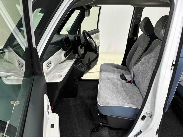 ムーヴキャンバスストライプスＧ　２トーンカラー　バックカメラ付ＬＥＤオートライト・フォグランプ　電動パーキングブレーキ　プッシュボタンスタート　セキュリティアラーム　バックカメラ　両側パワースライドドアウエルカムオープン機能　オート電動格納式ドアミラー（広島県）の中古車