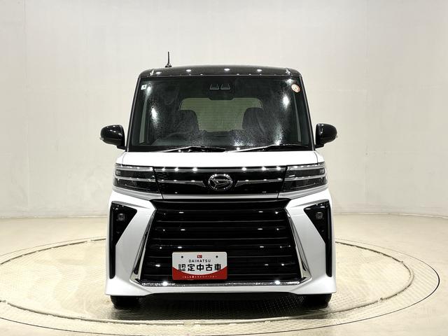 タントカスタムＲＳＬＥＤオートライト　パワースライドドアウェルカムオープン機能　電動パーキングブレーキ　運転席助手席シートヒーター　アルミホイール　キーフリーシステム　　オート電動格納式ドアミラー（広島県）の中古車