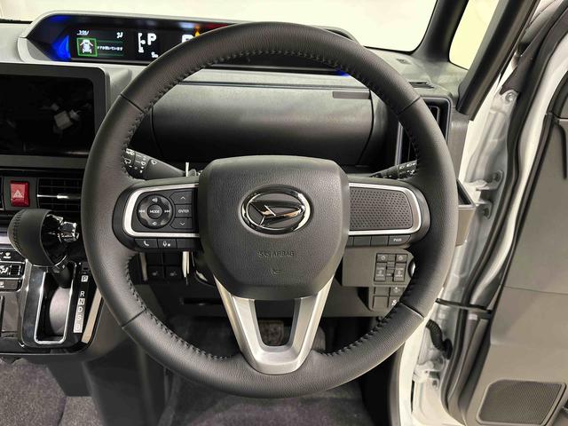 タントカスタムＲＳＬＥＤオートライト　パワースライドドアウェルカムオープン機能　電動パーキングブレーキ　運転席助手席シートヒーター　アルミホイール　キーフリーシステム　　オート電動格納式ドアミラー（広島県）の中古車