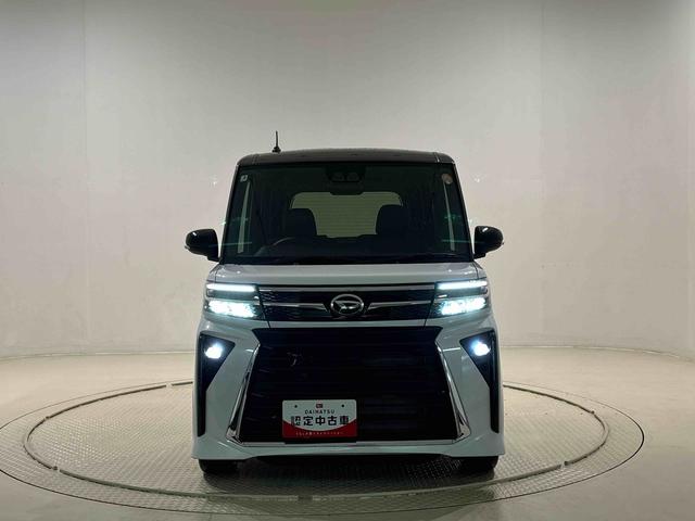 タントカスタムＲＳＬＥＤオートライト　パワースライドドアウェルカムオープン機能　電動パーキングブレーキ　運転席助手席シートヒーター　アルミホイール　キーフリーシステム　　オート電動格納式ドアミラー（広島県）の中古車