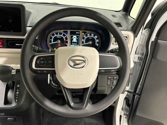 ムーヴキャンバスストライプスＧ　２トーンカラー　バックカメラ付ＬＥＤオートライト・フォグランプ　電動パーキングブレーキ　プッシュボタンスタート　セキュリティアラーム　バックカメラ　両側パワースライドドアウエルカムオープン機能　オート電動格納式ドアミラー（広島県）の中古車