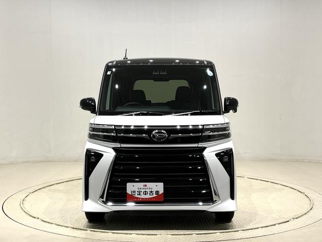 タントカスタムＲＳ　バックカメラ　ステアリングスイッチＬＥＤオートライト　パワースライドドアウェルカムオープン機能　電動パーキングブレーキ　運転席助手席シートヒーター　アルミホイール　キーフリーシステム　　オート電動格納式ドアミラー　オートエアコン（広島県）の中古車