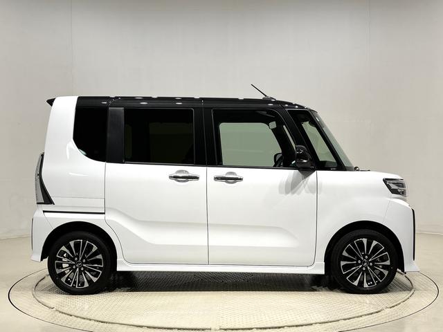 タントカスタムＲＳ　バックカメラ　ステアリングスイッチＬＥＤオートライト　パワースライドドアウェルカムオープン機能　電動パーキングブレーキ　運転席助手席シートヒーター　アルミホイール　キーフリーシステム　　オート電動格納式ドアミラー　オートエアコン（広島県）の中古車