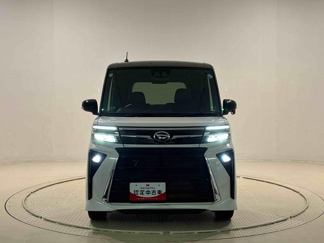 タントカスタムＲＳ　バックカメラ　ステアリングスイッチＬＥＤオートライト　パワースライドドアウェルカムオープン機能　電動パーキングブレーキ　運転席助手席シートヒーター　アルミホイール　キーフリーシステム　　オート電動格納式ドアミラー　オートエアコン（広島県）の中古車