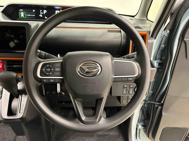 タントファンクロス　未走行車　令和７年式　保証継承ＬＥＤオートライト　パワースライドドアウェルカムオープン機能　電動格納式ドアミラー　助手席ロングスライド　助手席イージークローザー　　セキュリティアラーム　キーフリーシステム（広島県）の中古車