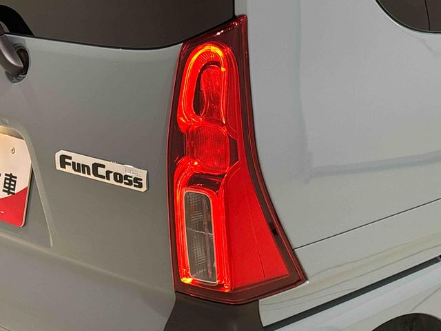 タントファンクロス　未走行車　令和７年式　保証継承ＬＥＤオートライト　パワースライドドアウェルカムオープン機能　電動格納式ドアミラー　助手席ロングスライド　助手席イージークローザー　　セキュリティアラーム　キーフリーシステム（広島県）の中古車