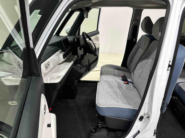 ムーヴキャンバスストライプスＧ　令和７年式　保証継承　未走行車保証継承・ＬＥＤオートライト・フォグランプ　電動パーキングブレーキ　プッシュボタンスタート　セキュリティアラーム　バックカメラ　両側パワースライドドアウエルカムオープン機能　オート電動格納式ドアミラー（広島県）の中古車