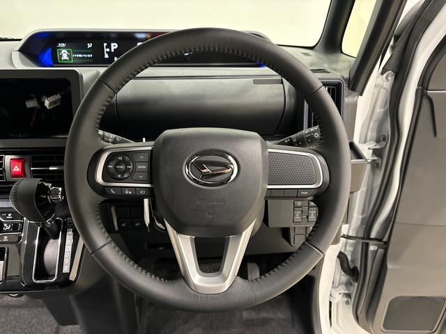 タントカスタムＲＳ　パノラマモニター対応カメラ　サイドエアバッグＬＥＤヘッドライト・フォグランプ　電動パーキングブレーキ　プッシュボタンスタート　後席両側パワースライドドア　運転席・助手席シートヒーター　オートエアコン　オートライト　純正１５インチアルミホイール（広島県）の中古車