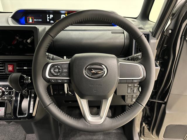 タントカスタムＲＳパノラマカメラ　ＬＥＤオートライト　パワースライドドアウェルカムオープン機能　電動パーキングブレーキ　運転席助手席シートヒーター　アルミホイール　キーフリーシステム　　オート電動格納式ドアミラー（広島県）の中古車