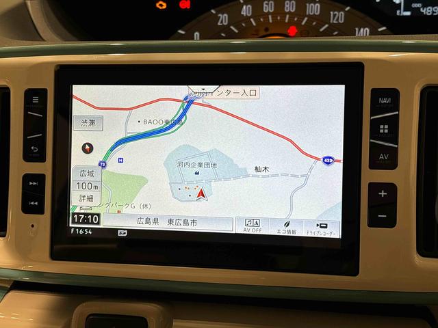 ムーヴキャンバスＸリミテッドメイクアップ　ＳＡIIナビゲーション　ＥＴＣ　ドラレコ　ハロゲンライト　ＬＥＤフォグランプ　置き楽ボックス　オートライト　プッシュボタンスタート　セキュリティアラーム　　両側パワースライドドア（広島県）の中古車