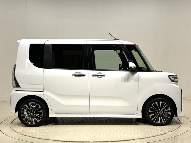 タントカスタムＲＳＬＥＤオートライト　パワースライドドアウェルカムオープン機能　電動パーキングブレーキ　運転席助手席シートヒーター　アルミホイール　キーフリーシステム　　オート電動格納式ドアミラー（広島県）の中古車