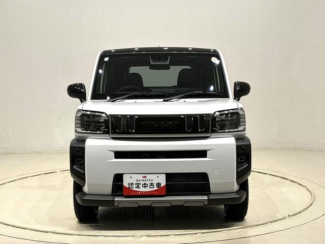 タフトＧターボ　ダーククロムベンチャー　バックモニター　キーフリーＬＥＤヘッドライト・フォグランプ　サイドエアバッグ　運転席・助手席シートヒーター　電動パーキングブレーキ　オートエアコン　オートライト　スカイフィールトップ　セキュリティーアラーム機能（広島県）の中古車