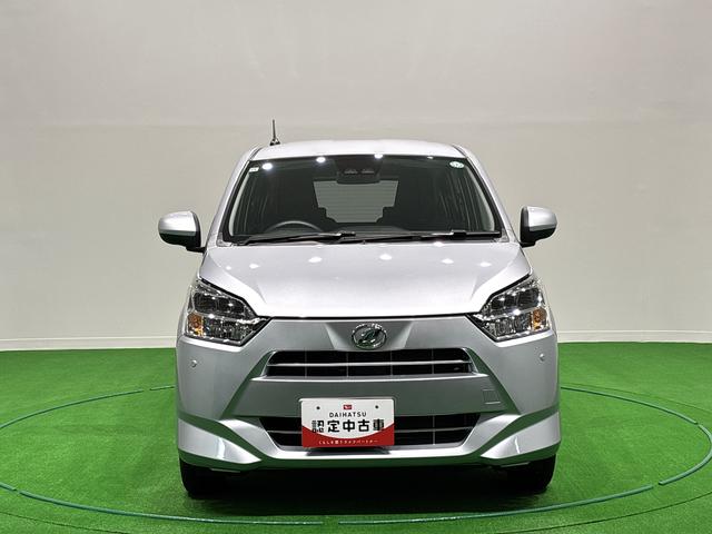 ミライースX SAIII バックカメラ 電動格納式ドアミラーLEDヘッドランプ セキュリティアラーム コーナーセンサー 14インチフルホイールキャップ キーレスエントリー アイドリングストップ オートライト マニュアルエアコン(広島県)の中古車