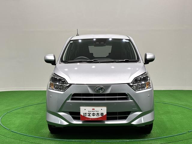 ミライースX SAIIILEDヘッドランプ セキュリティアラーム コーナーセンサー 14インチフルホイールキャップ キーレスエントリー 電動格納式ドアミラー(広島県)の中古車