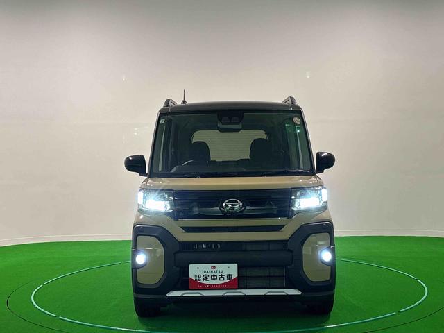 タントファンクロスターボ　バックモニター対応カメラ　シートヒーターオートエアコン　電動パーキングブレーキ　プッシュボタンスタート　パワースライドドアウェルカムオープン機能　オート格納機能付ドアミラー　サイドエアバック　ＬＥＤヘッドランプフォグランプ　アルミホイール（広島県）の中古車