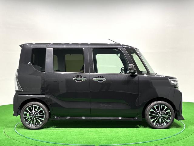 タントカスタムＲＳ　令和７年式　ターボＬＥＤオートライト　パワースライドドアウェルカムオープン機能　電動パーキングブレーキ　運転席助手席シートヒーター　アルミホイール　キーフリーシステム　　オート電動格納式ドアミラー（広島県）の中古車